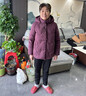 唐致中老年羽絨服女短款中式加厚媽媽冬裝60歲70老人奶奶太太冬季外套 紫紅 2XL 【建議106-120斤】 曬單實(shí)拍圖