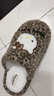 利達妮（TZLDN）hellokitty凱蒂貓棉拖鞋女士秋冬季2025新款可愛(ài)豹紋加絨保暖居家 摩卡棕 36-37 【適合35-36碼】 曬單實(shí)拍圖
