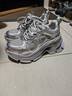 GG-CC【白鹿同款】秋季新款潮流厚底老爹鞋銀色增高休閑鞋女G24X9833 銀色 35 曬單實(shí)拍圖