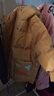 鴨鴨兒童羽絨服新款男童寶寶可愛(ài)時(shí)尚男孩中長(cháng)款冬季小童裝外套YD 姜黃色 90 曬單實(shí)拍圖