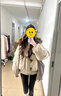 妙奕嘉棉服女2025年新款牛角扣厚外套秋冬小個(gè)子棉襖女派克服短款棉衣女 卡其色短款連帽牛角扣工裝棉服 S 曬單實(shí)拍圖