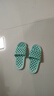 迪芙熙酒店拖鞋家居夏季酒店洗澡拖鞋女情侶家用卡通拖鞋按摩軟底木 漏水款-綠色 38-39 【適合37/38腳】 曬單實(shí)拍圖