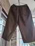 佐丹奴亞麻褲子女棉麻休閑褲打褶松緊腰寬松七分褲女13425329 曬單實(shí)拍圖