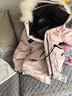 波司登（BOSIDENG）極寒羽絨服鵝絨女款短款連帽大毛領(lǐng)時(shí)尚百搭加厚新國標外套 【店長(cháng)推薦】冰花粉9BK9 S 160/84A 體重約110-130斤 曬單實(shí)拍圖