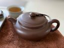 藏壺天下【景舟窯珍藏】宜興紫砂壺 高溫老紫泥扁腹仿古 呂盤(pán)軍全手工 大口扁腹 曬單實(shí)拍圖