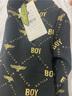BOY JUNIOR春秋兒童毛圈棉圓領(lǐng)衛衣經(jīng)典logo印花休閑舒適衛衣 黑色 120 曬單實(shí)拍圖