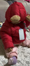 迪士尼（Disney）寶寶輕薄羽絨棉服外套0一1歲男女寶2嬰幼兒3中小童秋冬季保暖棉襖 紅色 90 【建議70厘米】 曬單實(shí)拍圖