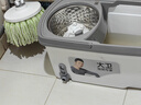 大衛旋轉拖把36cm桿伸縮99-127cm 2頭加厚拖布  D10雙驅動(dòng)免手洗 曬單實(shí)拍圖
