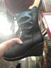 百麗踏時(shí)尚馬丁靴女2025冬新款加絨加厚保暖靴子韓版平底中筒短靴棉靴女 黑色單里【坡跟款】 42 正碼 曬單實(shí)拍圖