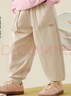 迷你巴拉男女童褲子春季可調節寬松兒童束腳褲彈力休閑長(cháng)褲新品 曬單實(shí)拍圖