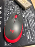 羅技（Logitech）M190無(wú)線(xiàn)鼠標 中大手全尺寸筆記本電腦家用辦公無(wú)線(xiàn)光電USB鼠標電池 即插即用 對稱(chēng)防滑紋理省電 紅色（商用） 曬單實(shí)拍圖