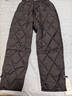 暖冬鴨鴨老年人加肥加大碼羽絨棉褲女外穿純色菱格文藝復古哈倫褲冬季2025 黑色 2XL  130-145斤 曬單實(shí)拍圖