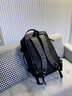 紅蜻蜓雙肩包男旅行防潑水背包學(xué)生輕便多功能電腦包書(shū)包751S0061黑色 曬單實(shí)拍圖