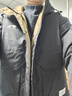 羅蒙（ROMON）秋冬加棉加厚外套男士青年棉衣服休閑連帽工裝款防風(fēng)夾克沖鋒衣男 M1091黑色 2XL 曬單實(shí)拍圖