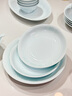 漢茗景德鎮青瓷玲瓏碗盤(pán)餐具整套喬遷禮物高檔陶瓷碗筷碟套裝家用簡(jiǎn)約 釉下彩玲瓏瓷丨皮箱裝丨 70件套 曬單實(shí)拍圖