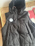 鴨鴨（YAYA）羽絨馬甲男士外穿秋冬季新款時(shí)尚連帽坎肩背心馬夾加厚羽絨服外套 黑色 3XL (190) 曬單實(shí)拍圖