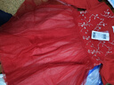 巴拉巴拉（BALABALA）兒童連衣裙女童裙子新年網(wǎng)紗公主裙拜年服 中國紅60611 120 cm 曬單實(shí)拍圖