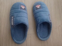 大嘴猴（paul frank）棉拖鞋男士秋冬季室內家居拖鞋毛絨保暖厚底棉鞋男款深藍290PF607 曬單實(shí)拍圖