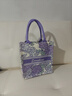樂(lè )美悅定制手提袋大容量帆布包logo時(shí)尚外出托特環(huán)保帆布袋禮品袋 紫韻花語(yǔ)【小號21*23*15cm磁扣】 曬單實(shí)拍圖