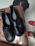 啄木鳥(niǎo)斷碼真皮軟底單鞋女2025秋季新款厚底樂(lè )福鞋舒適坡跟媽媽鞋 黑色 38 曬單實(shí)拍圖