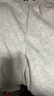 趣米樂(lè )羊羔絨加厚闊腿休閑褲女秋冬季新款加絨保暖棉衛褲寬松運動(dòng)長(cháng)褲子 白灰色【羊羔絨】 XL 曬單實(shí)拍圖