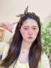 銀瑜蝴蝶結豹紋發(fā)箍女高顱頂2026新款日常外戴發(fā)帶洗臉頭箍壓發(fā)卡頭飾 豹紋咖蝴蝶結發(fā)箍 曬單實(shí)拍圖