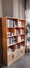 朗程書(shū)柜展示柜立柜大容量簡(jiǎn)約收納儲物柜書(shū)架一體靠墻落地置物架柜子 【實(shí)木生態(tài)板丨質(zhì)感佳】嶼山色60*30*180CM 曬單實(shí)拍圖