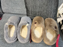 潔麗雅（Grace）棉拖鞋秋冬季室內外居家加厚軟底男女保暖加絨棉拖鞋 咖色 44-45 曬單實(shí)拍圖