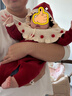 凡獵嬰兒衣服秋裝新生女寶寶連體衣針織毛衣公主滿(mǎn)月百天哈衣春秋 紅色 66cm 曬單實(shí)拍圖