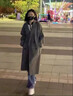 Amerpin國際一線(xiàn)品牌雙面羊絨呢子高級感羊絨大衣女洋氣雙面呢小個(gè)子外套 灰色(國際倉發(fā)貨+禮盒) S 105-120斤 曬單實(shí)拍圖