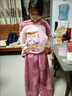 葉余冬季睡衣法蘭絨女童女孩寶寶中大童珊瑚絨加厚保暖家居服套裝 隨機單絨褲 170 8碼身高95-110CM 曬單實(shí)拍圖