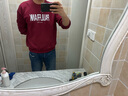 大嘴猴（paul frank）衛衣男士秋冬季重磅美式印花外套男裝休閑長(cháng)袖t恤男 酒紅色 4XL 曬單實(shí)拍圖