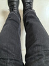 百斯盾厚款牛仔褲女2025冬季新款柔暖底抓毛百搭顯瘦提臀顯腿長(cháng)九分錐褲 深黑色-ND5V0419901 30 2.3尺/170/74A) 曬單實(shí)拍圖