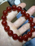 世福星8A級正品紅瑪瑙手串水晶瑪瑙手鏈女款紅色轉運本命年女士生日禮物 8A收藏級臻品紅瑪瑙-12MM 附證書(shū) 曬單實(shí)拍圖