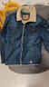 稻草人冬季加絨加厚牛仔外套男羊羔絨保暖大碼棉衣修身男士休閑工裝夾克 深牛仔藍色 XL 曬單實(shí)拍圖