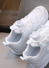 回力（Warrior）小白鞋兒童運動(dòng)鞋休閑鞋男女童老爹鞋 WZ(CL)-0679 白色 36  曬單實(shí)拍圖