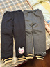 仴仴鳥(niǎo)（Wo wo niao）女童加絨加厚褲子冬款兒童棉褲一條過(guò)冬打底 【加厚兩件】黑色小蛙+灰色皮標 120 【建議身高110-120cm】 曬單實(shí)拍圖