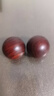 雙萍小葉紫檀木雕健身球手球保健球手轉球中老年人禮物古玩工藝送禮品 小葉紫檀4.5cm一對 曬單實(shí)拍圖