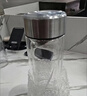 【新人首件0.01】茶杯耐高溫茶水分離泡茶杯雙層玻璃水杯大容量 【雙層防燙-加厚底】鋼本色350ML 到手2個(gè) 曬單實(shí)拍圖