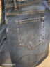 太平鳥(niǎo)男裝牛仔褲秋季緊身經(jīng)典長(cháng)褲休閑潮流通勤職場(chǎng) 牛仔藍色 32 曬單實(shí)拍圖