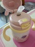 babycare兒童保溫杯嬰幼兒學(xué)飲寶寶吸管杯316L不銹鋼保溫杯幼兒園保溫水壺 贈直通吸嘴-把手款 歐珀粉 300ml 曬單實(shí)拍圖