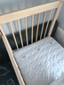 圣美島（senmodor）嬰兒床櫸木拼接床多功能實(shí)木可升降加高護欄兒童床 單床+星月床圍+8cm空氣纖維床墊 200*70cm 曬單實(shí)拍圖