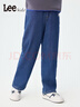 Lee童裝男童加絨牛仔褲秋冬款2025新款中大童保暖長(cháng)褲兒童牛仔褲 中藍-0317 150 曬單實(shí)拍圖
