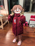 鴨鴨兒童羽絨服2025新款冬季加厚毛領(lǐng)鴨絨外套中大童冬裝潮 紅色 140 曬單實(shí)拍圖