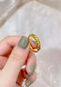 老鳳祥黃金四葉草戒指女足金活口素戒首飾元旦節生日禮物送女友老婆媽媽 四葉草戒指 約1.9g 曬單實(shí)拍圖
