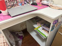 萊美匯轉角書(shū)桌家用學(xué)習桌子臥室女生梳妝臺書(shū)柜一體拐角電腦桌辦公桌 暖白色 左轉角-長(cháng)100寬70高74CM 曬單實(shí)拍圖