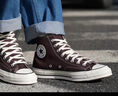 匡威（Converse）官方1970S運動(dòng)高幫帆布鞋巴恩風(fēng)摩卡棕咖啡色A08137C A08137C 43 曬單實(shí)拍圖