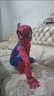 凌卡戚蜘蛛俠衣服兒童連體緊身衣男孩玩具男童套裝表演萬(wàn)圣節COS服 新款蜘蛛+頭套 140碼(身高130-140cm) 曬單實(shí)拍圖