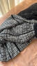 謎底羽絨半身裙女冬季新款復古特色格紋A型大擺長(cháng)裙234MY1590 黑色格 L 曬單實(shí)拍圖