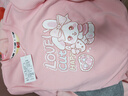【加絨2件套】女童秋冬套裝2025新款加絨衛衣兒童衣服男大童冬裝 小樂(lè )兔粉+兔美美灰 140 曬單實(shí)拍圖
